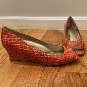 Bandolino open toe wedge heel